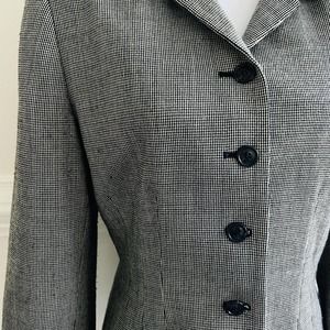 VALERIE STEVENS Womens Sz 10 Gray Chambray Blazer